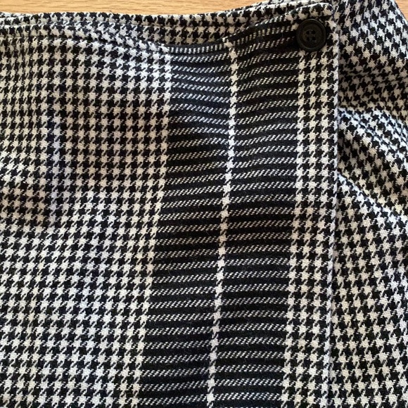 vintage wool blend houndstooth wrap skirt - Picture 5 of 5